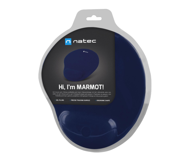 NATEC Podkładka pod mysz MARMOT żelowa ergonomiczna Granatowa NPF-2182 - 1470200 - zdjęcie 6